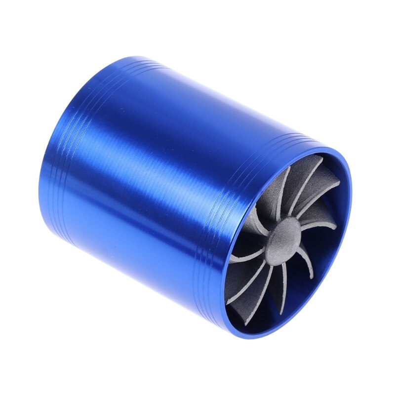 Car Turbine Supercharger F1-Z Turbo Charger Single Double Air Filter Intake Fan Fuel Gas Saver Kit Auto Replacement Part