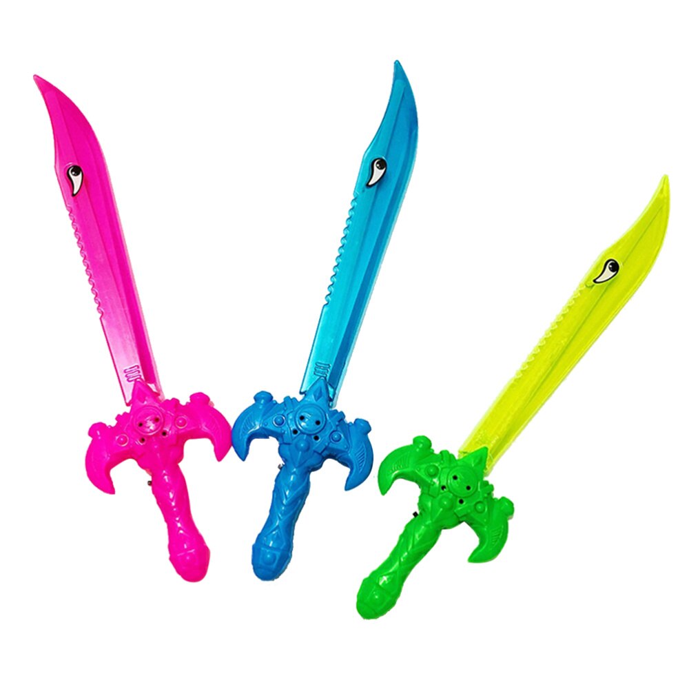 3 Pcs Knife Toys Luminous Colorful Flashing Plastic Music Sound Toys Playthings Children's Toys for Teenagers Kids