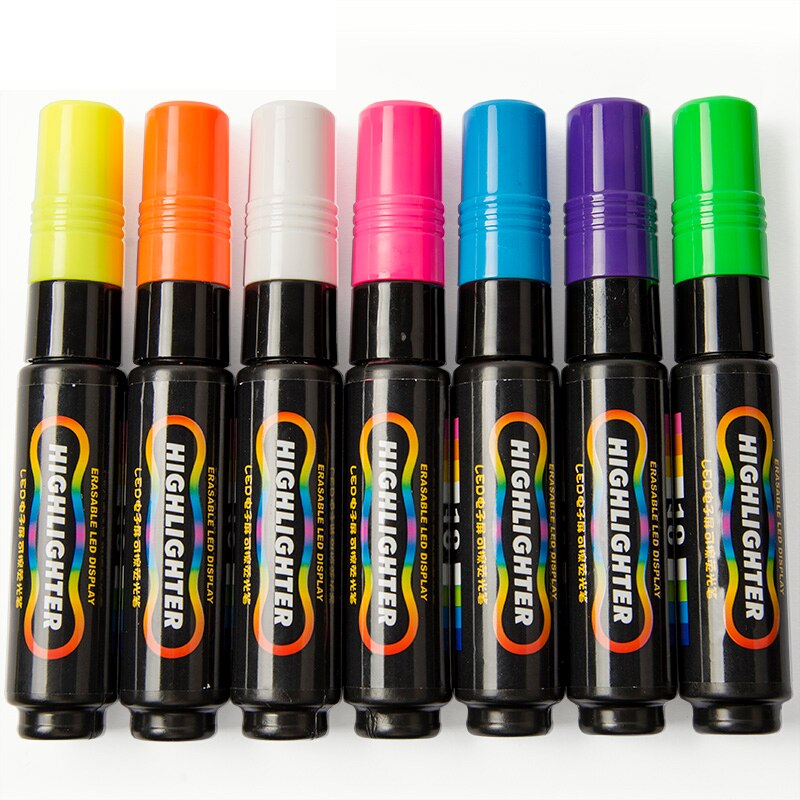 BAOKE LED electronic screen, erasable highlighter pen, poster, advertising pen, flat head color fluorescent plate pen, Mark pen