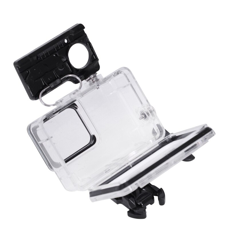 Waterproof Housing for Gopro Hero7 White and Hero7 Silver, Protective 45m Underwater Dive Case Shell with Bracket Accessories fo