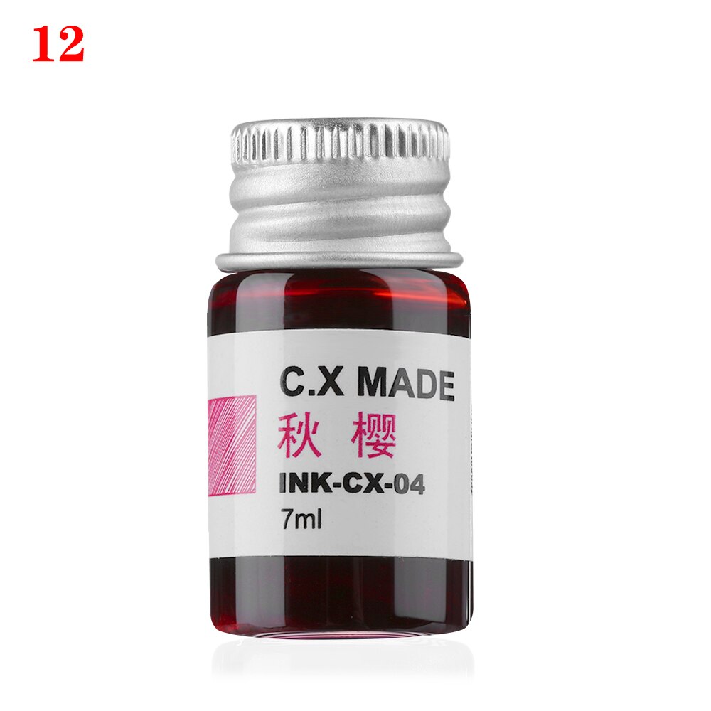 7ml Signature Pen Non-carbon Ink Stationery Painting Ink Fountain Dip Pen Calligraphy Writing Painting: 12