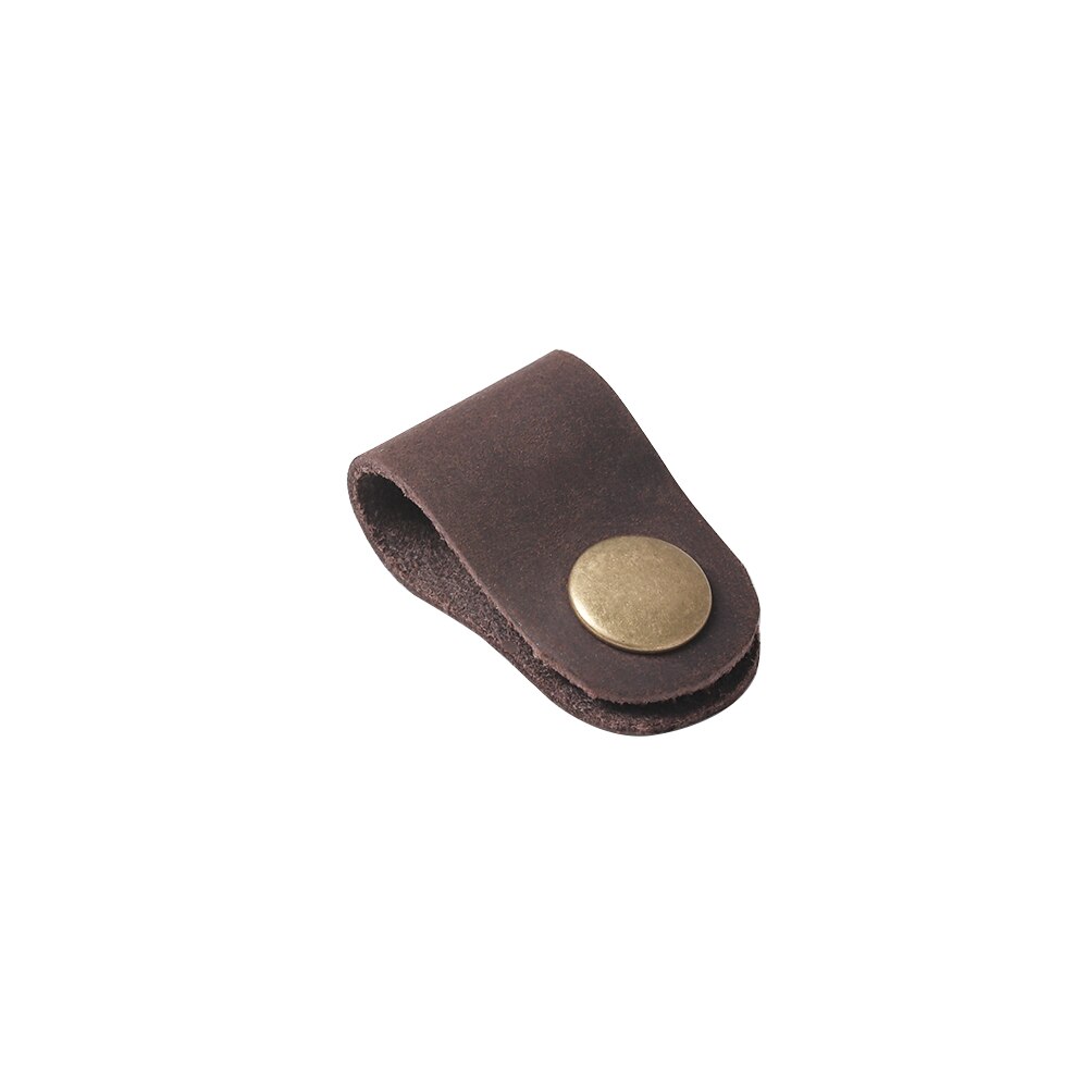 1pc 8*2cm headset øretelefon ledning bærbar usb kabel ledning læder vikler skrivebordsæt ledning arrangør hjem skole skrivebord manager: 1