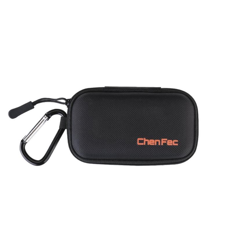 Caja protectora para reproductor de mp3, caja de almacenamiento para mp3, funda para auriculares, soporte para auriculares con mosquetón pinza de metal y Estuche de transporte duro con cremallera