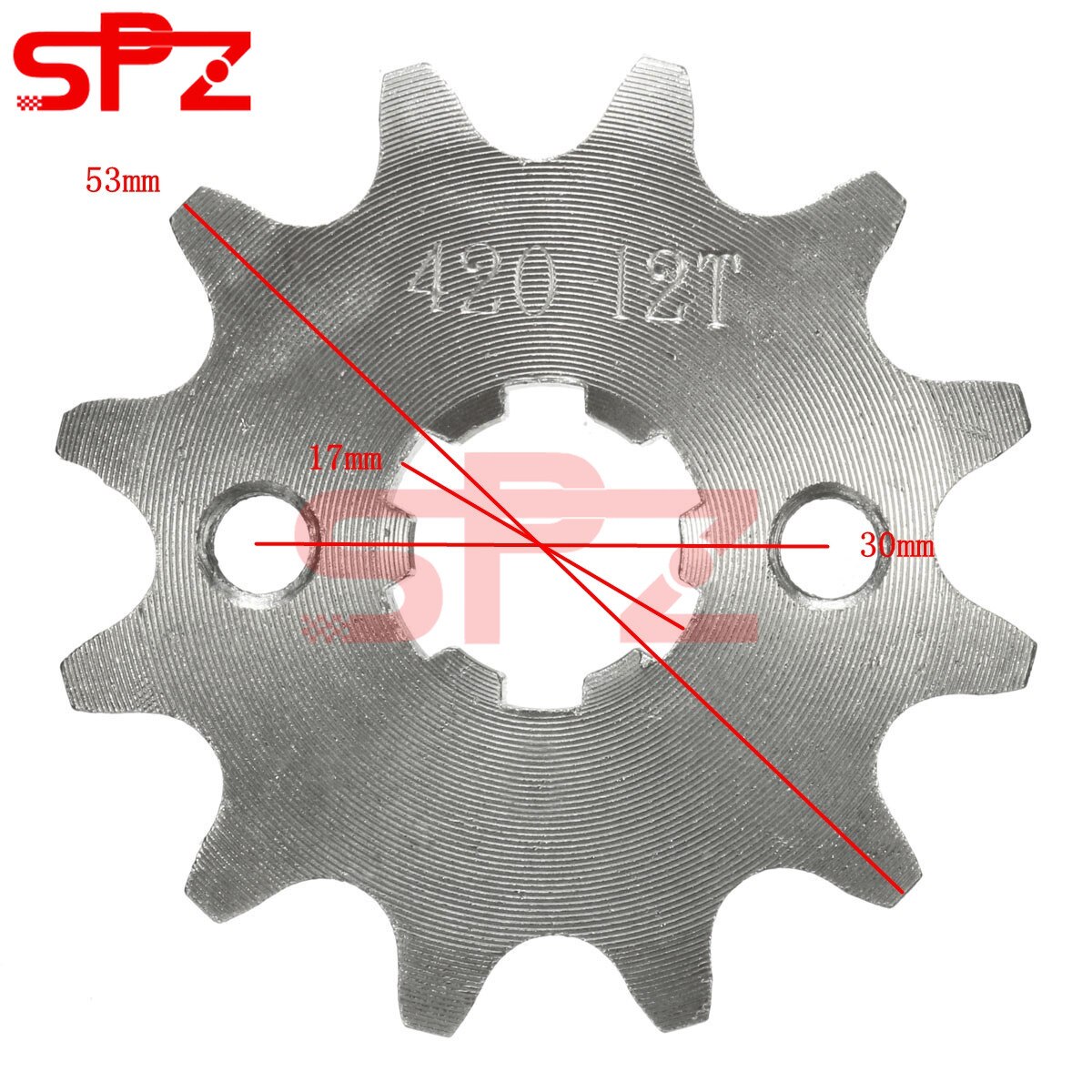 420 10T 11T 12T 13T 14T 15T 16T 17T 18T 19T Motorcycle Front Counter Sprocket for 70cc 110cc 125cc ATV Pit Bike