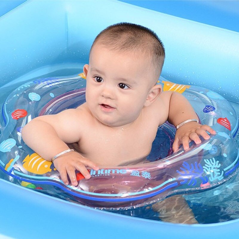 1 Pcs Baby Swimming Ring Inflatable Boat Raft Rings Toy Baby Double Airbags Floating Inflatable Kickboard Three Color