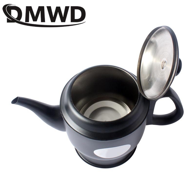 DMWD Stainless steel Thermal insulation electric kettle teapot 0.7L 450W automatic water heating boiler tea pot EU US plug