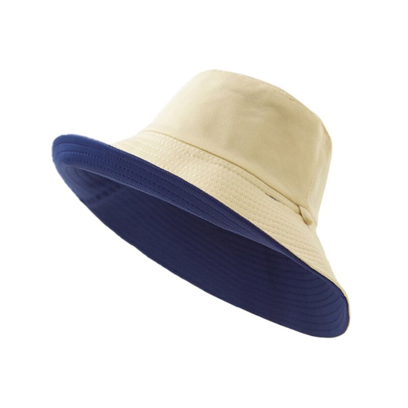 Bucket Caps Adult Cotton Sports Caps Double Side Wide Brim Flat Top Fisherman's Golf Hat Travel Apparel Accessories Tennis Caps: BQ