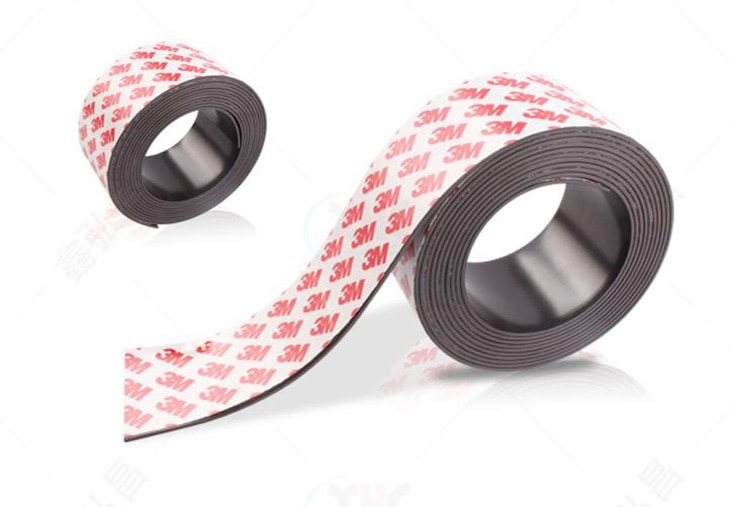10 meter zelfklevende flexibele magneetstrip in verschillende maten, 3m breedtes rubberen magneetband