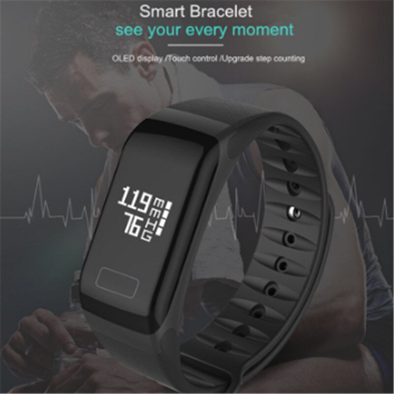 F1 Sport Smart Band Armband Gezondheid Fitness Tracker Horloge Polsbandje Hartslagmeter Smart Armband Smartband Bloeddruk