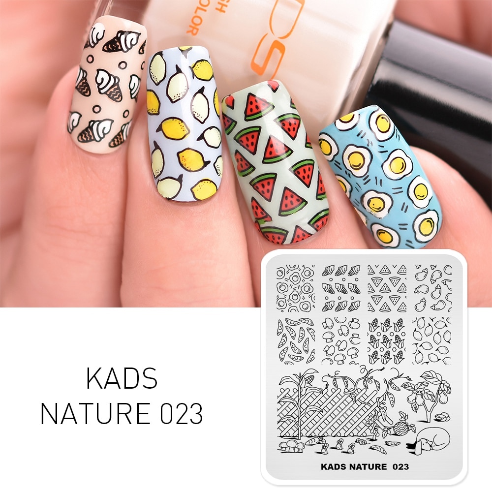 Triangular Nails Pattern Stamp KADS Nature 023 pattern nail stamp templates nail ... – Grandado