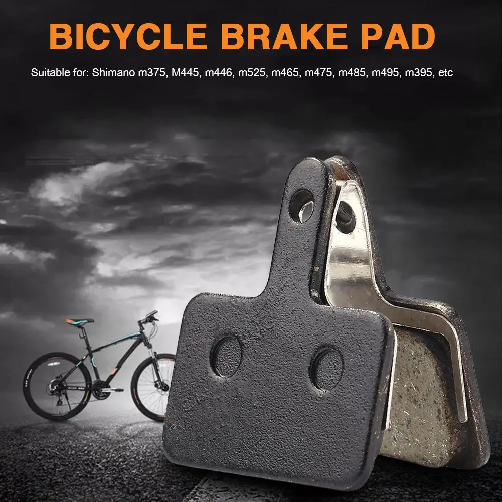 Pastillas de freno de disco para bicicleta de montaña, piezas de resina semimetálicas para SHIMANO M375, M445, M446, 10/15/20/30/40/50 pares