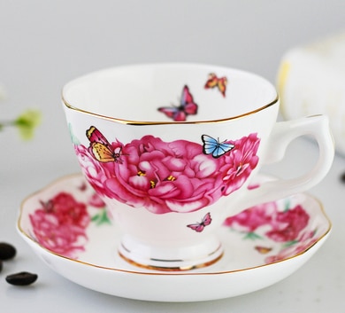 supply of bone china porcelain coffee cup cup European bone china cups afternoon cup set: H