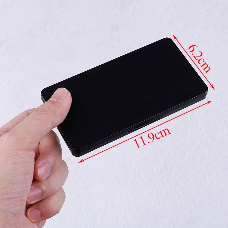 Caja dispensadora de maquillaje, almacenamiento de 11,9x6,2x1cm, paleta de cosméticos magnética vacía, sombra de ojos, colorete, DIY, 1 ud.