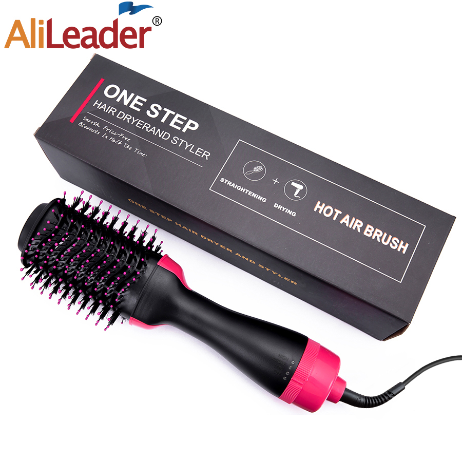 Curling Thermal Brush Professiona 3 In 1 One Step Round Brush For Hair Curler Volumizing Brush Styler Curling Comb For Hair: AU Plug