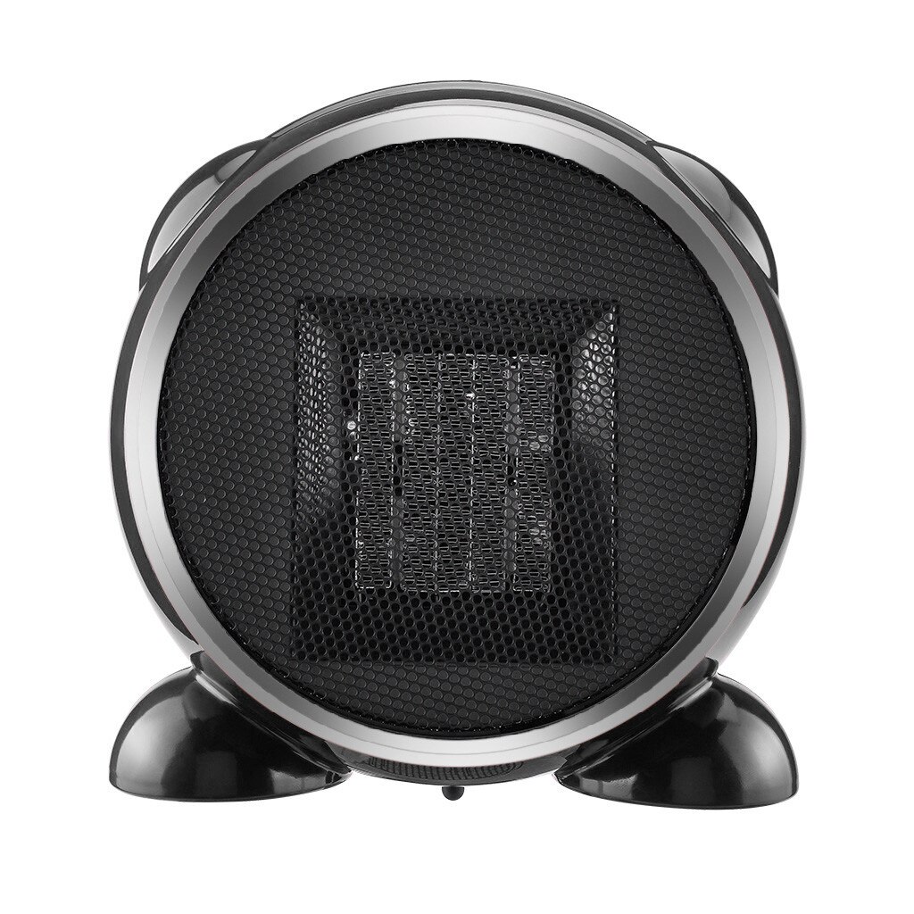 Wall Electric Heater Mini Fan Heater Desktop Household Wall Handy Heating Stove Radiator Warmer Machine for Winter EU Plug: Black