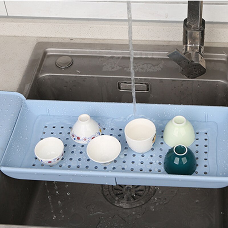 Drain Telescopic Bathtub Rack Plastic Bath Basin Rack Bathtub Tray, Kitchen Sink, Bath And Storage Rack And Toilet Rack
