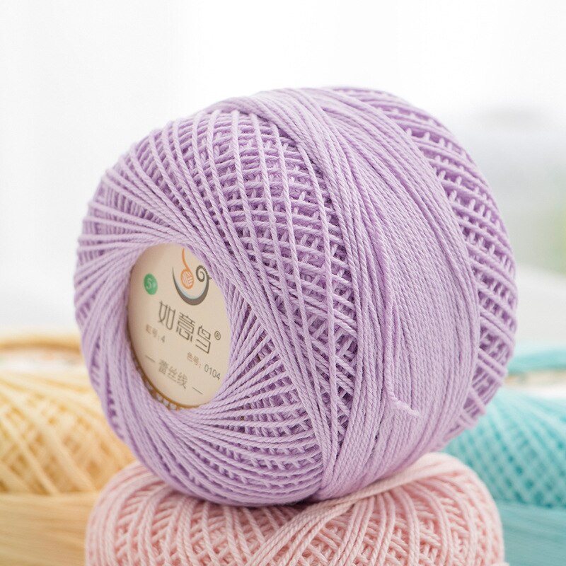 Ruyi No. 5 Lace Summer DIY Hand Knitted Crochet Mercerized Pure Cotton Yarn Knitted Yarn