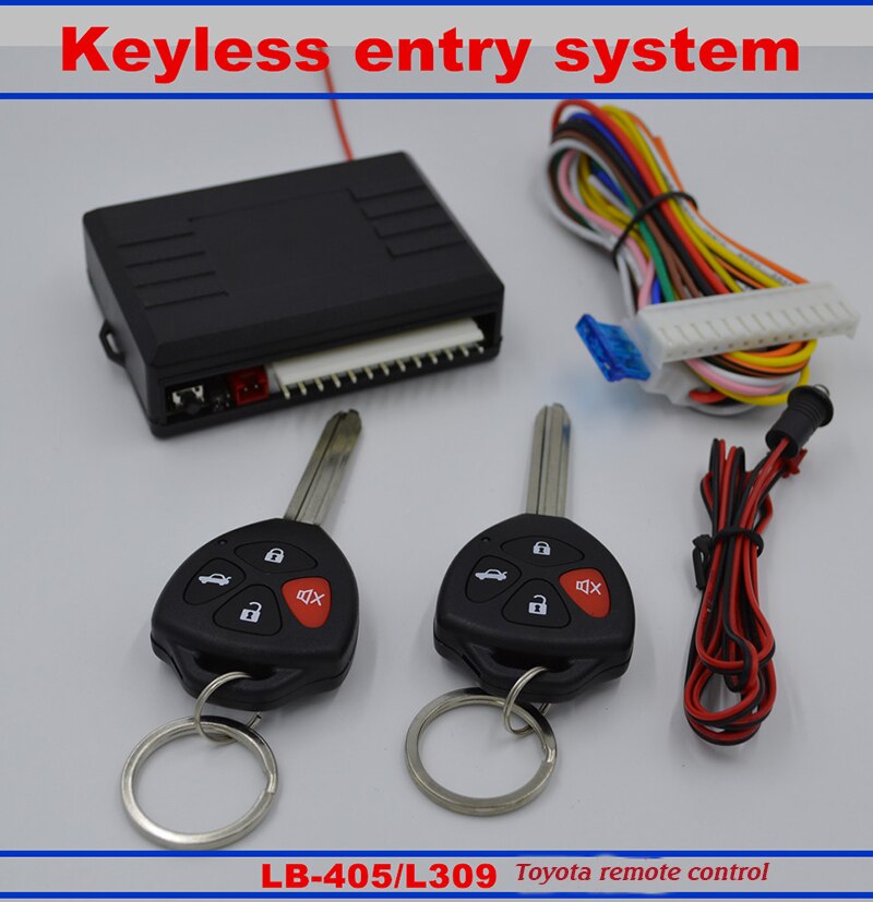 Auto Centrale Lock Kit Auto Keyless Voer Systeem Auto Afstandsbediening Uitgang Zender Controllers Auto Alarmsysteem Voor Toyota