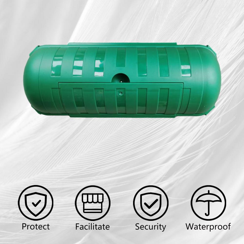Electrical Extension Cord Cable Safety Junction Box Protector LED Strip Outdoor Safety Seal Weatherproof Green Connector Box
