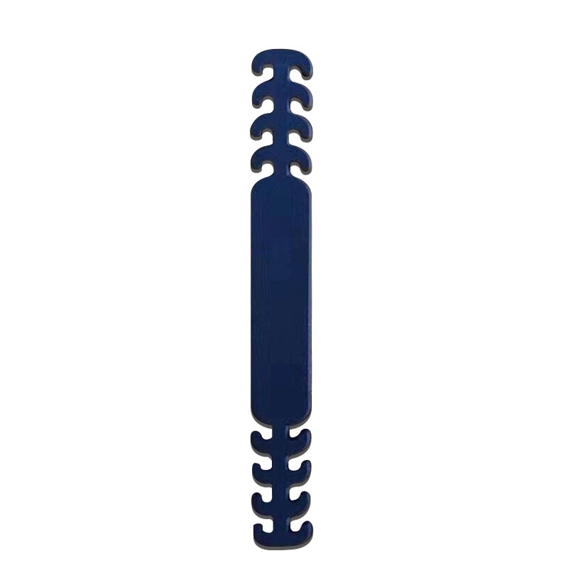 Ganchos para la oreja para mascarilla facial para niños y adultos, fijador de dolor de oídos ajustable, antideslizante, sujeción al oído, gancho de extensión para mascarilla: Navy blue / 2pcs