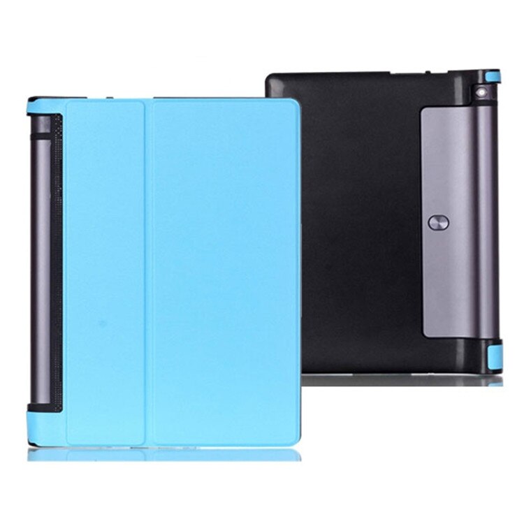 Cover til lenovo yoga tab 3 yt3-x50f yt3-x50l 10.1 tommer pu læder tablet cover cover til lenovo yoga tab 3 yt3-x50f x50l x50m: Himmelblå