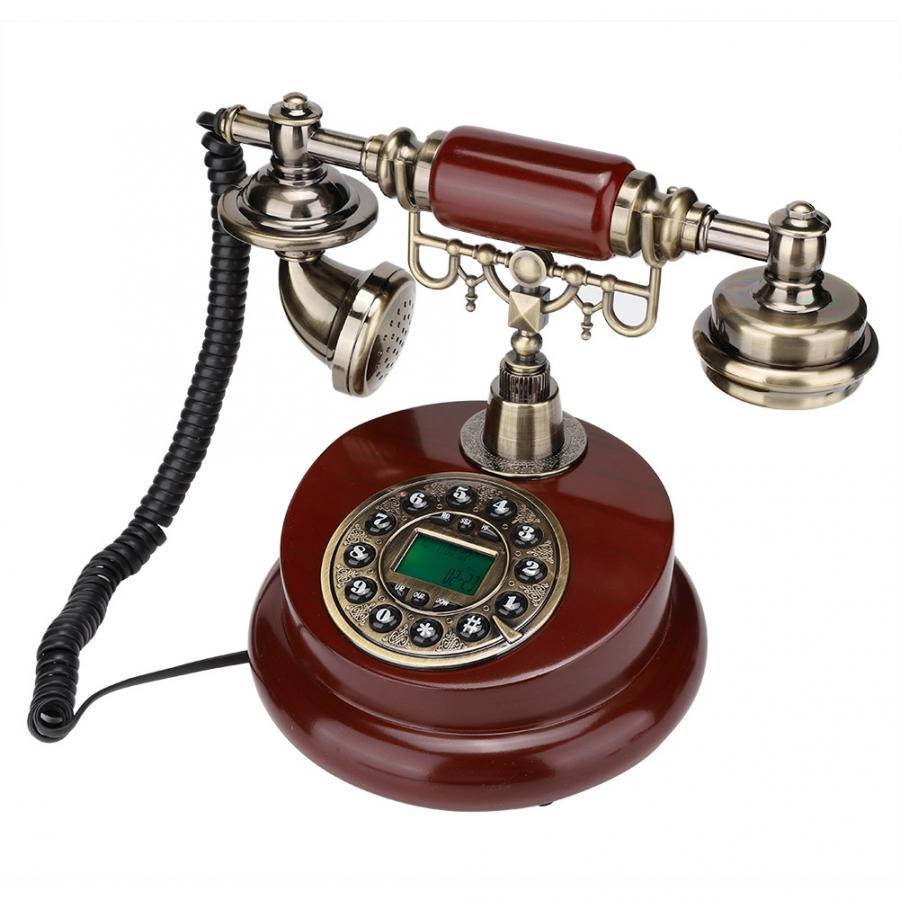 Retro Vintage Oude Telefoon Thuis Vaste Telefoon Drukknop Telefoon Caller Id Desktop Vaste Telefoon Voor Home Office Hotel Business