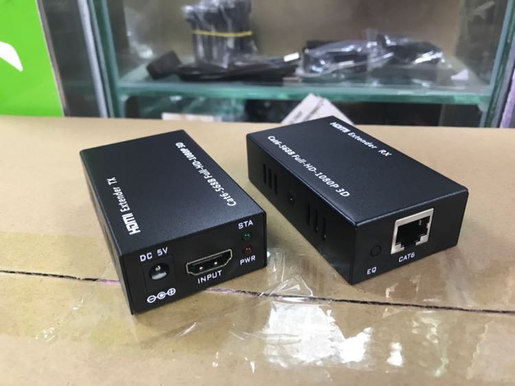 HDMI Extender POE HD 1080P 3D Video Transmitter over Ethernet Cat5e/6 RJ45 up to 60M