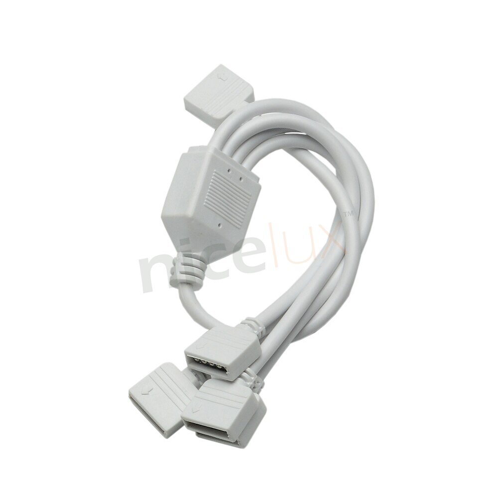 RGBW 5 Pin Wire Connector 1 to 2 1 to 3 1 to 4 Female to Female Splitter Connector Extension Cable for 5050 LED Strip Light