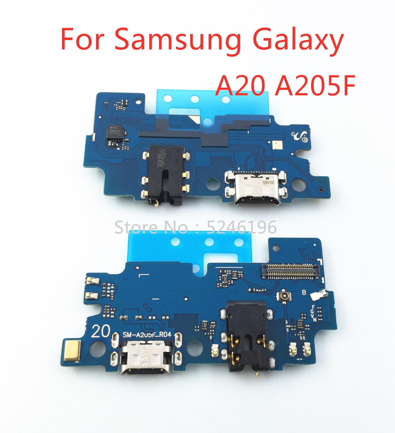 1pcs Applicable to For Samsung Galaxy A20 SM-A205F A20S A207 USB charging port charger base connector soft cable Replace parts