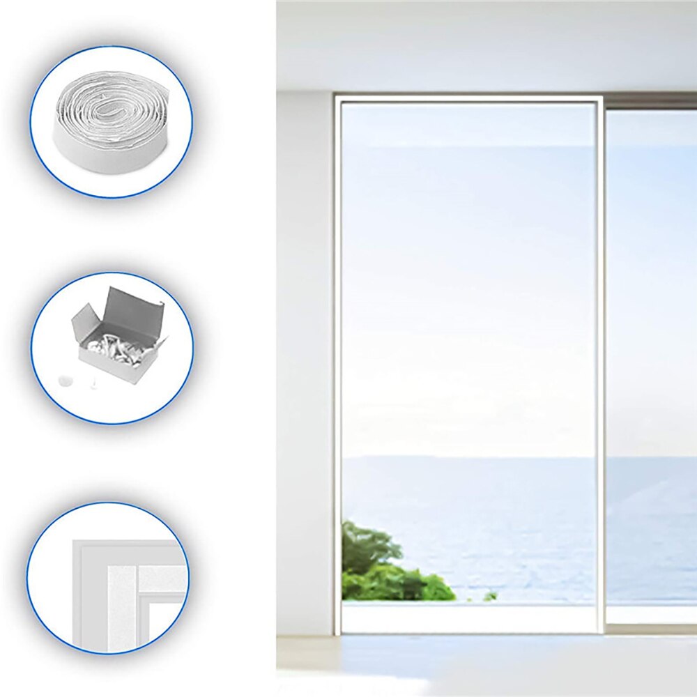 Mobile Air Conditioner Sealing Cloth Zipper Screen Door Seal Window Sliding Door Seal Baffle Cloth For Mobile Air Conditioner