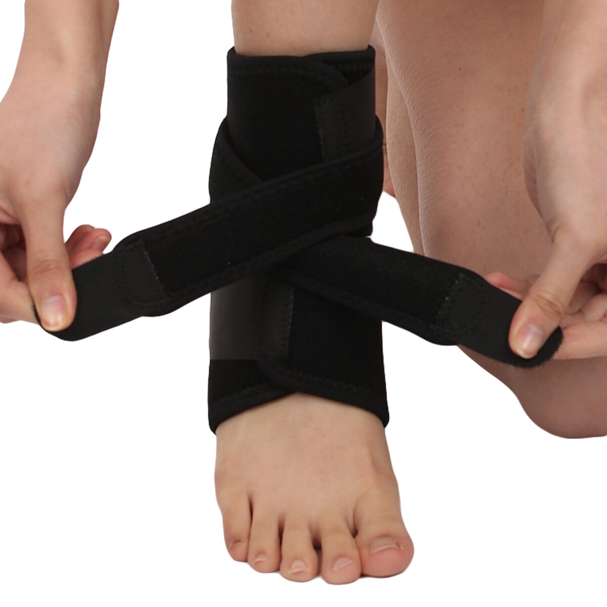 Ankle Brace Solid Color Medical Motion Mountaineering Basketball Football Anti-sprain Elastic Force Wrapped Ankle