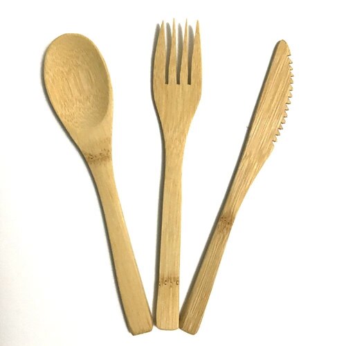 Conjunto de Talheres de bambu: 212