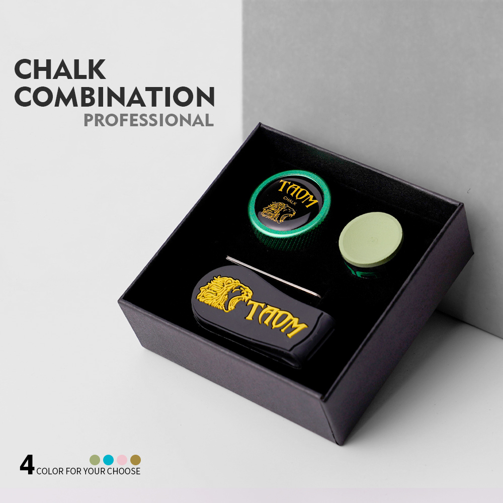 TAOM Chalk V10/Pyro/Soft Round Chalk Billiard Chalk Case Pool Snooker Chalk Holder Billiards Accessories