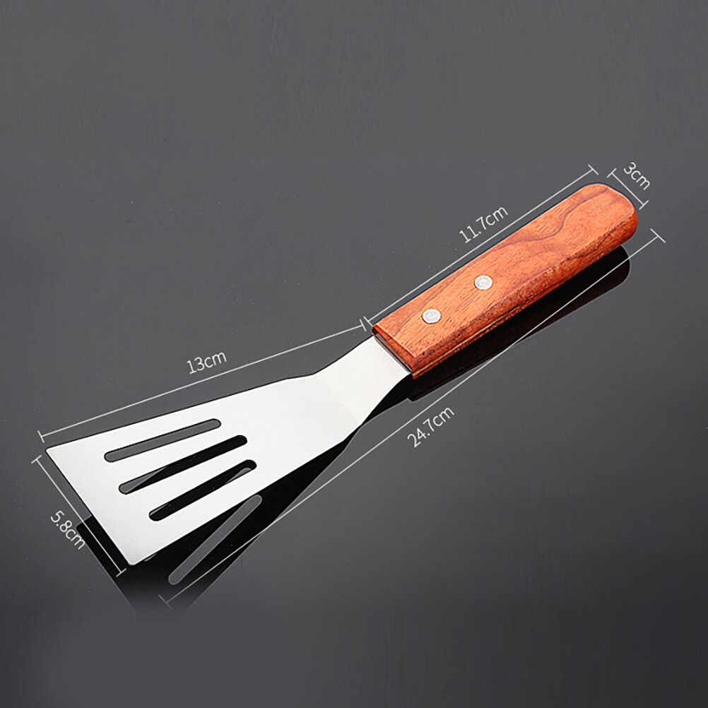 2PCS Metal Spatula Stainless Steel Griddle Accessories Pancake Turner Flipper For Grill Baking Cooking Tool #30