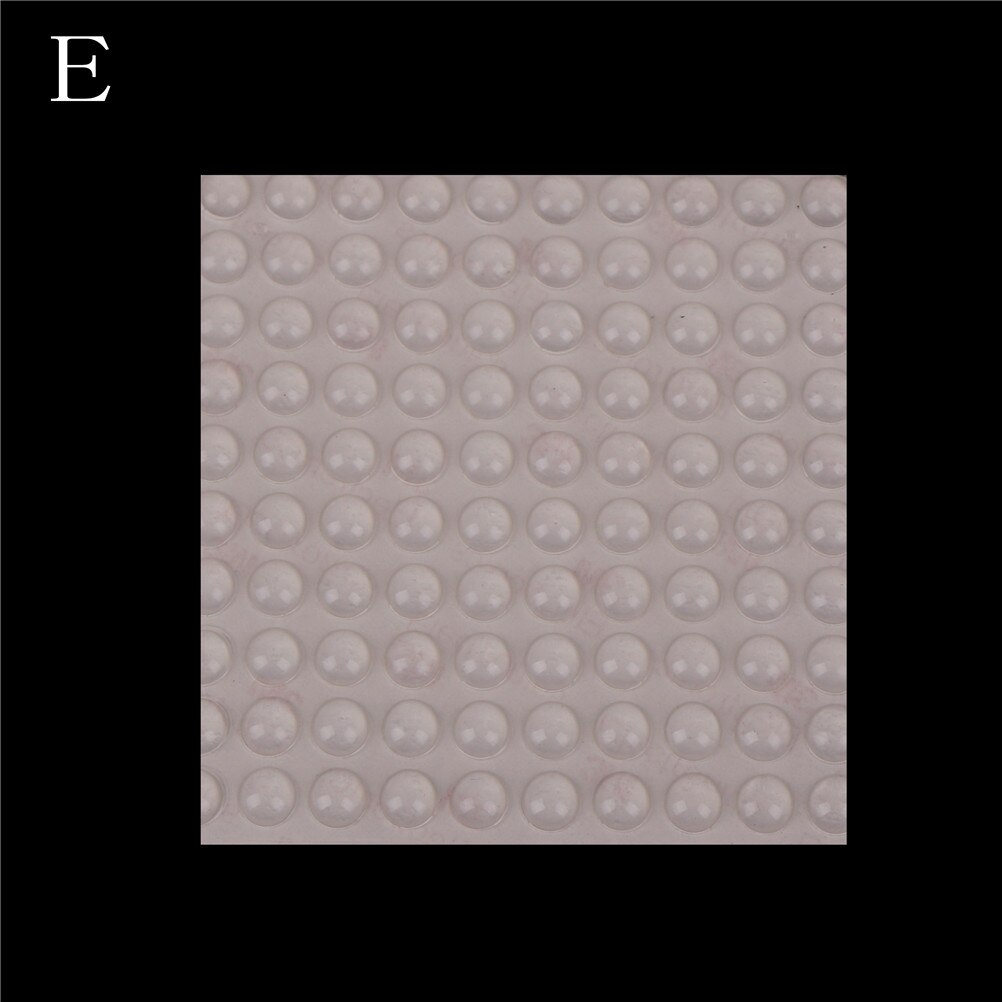 24-100pcs Self Adhesive Rubber Damper Buffer Cabinet Bumpers Silicone Furniture Pads Cushion Protective Hardware: 10 x 2mm E 100pcs