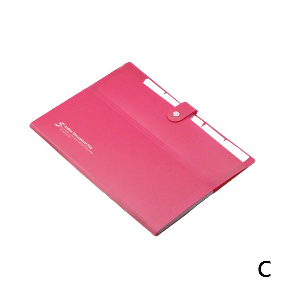 A4 Multi-layer Folder Student Organ Plastic Expanding File Bags Filing Document Bag Organizer Office School Supplies: C