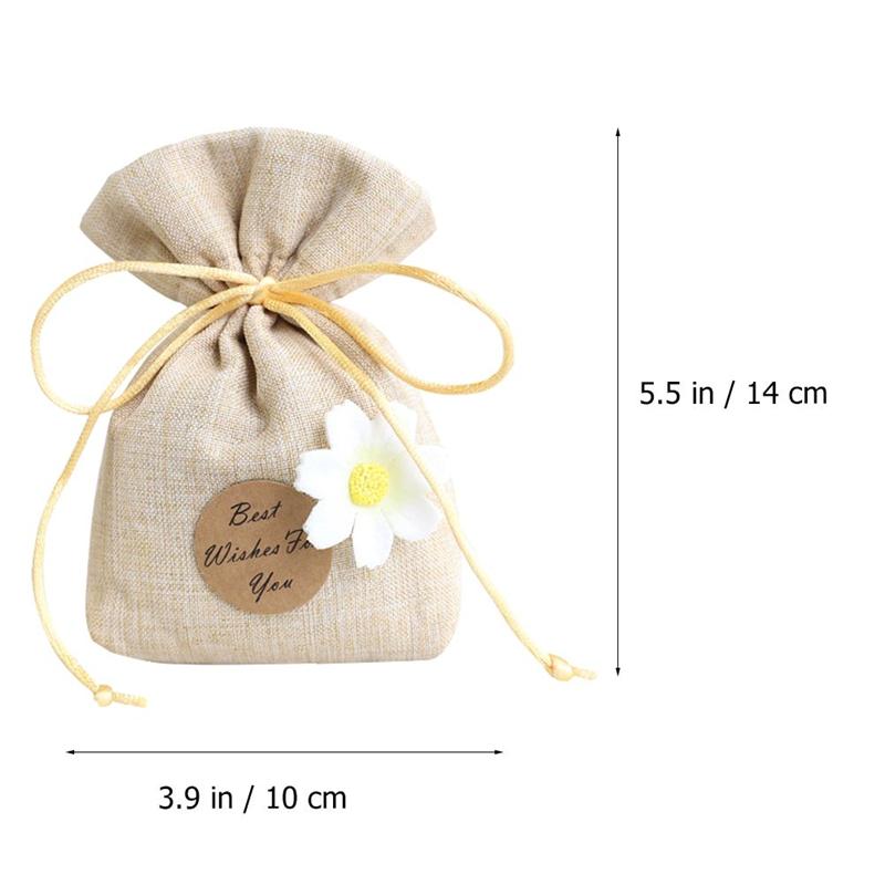 6 Pcs Empty Lavender Sachet Bag Fragrance Sachet Wardrobe Hangings Car Lavender Cotton And Linen Sachet Bedroom Storage Bag