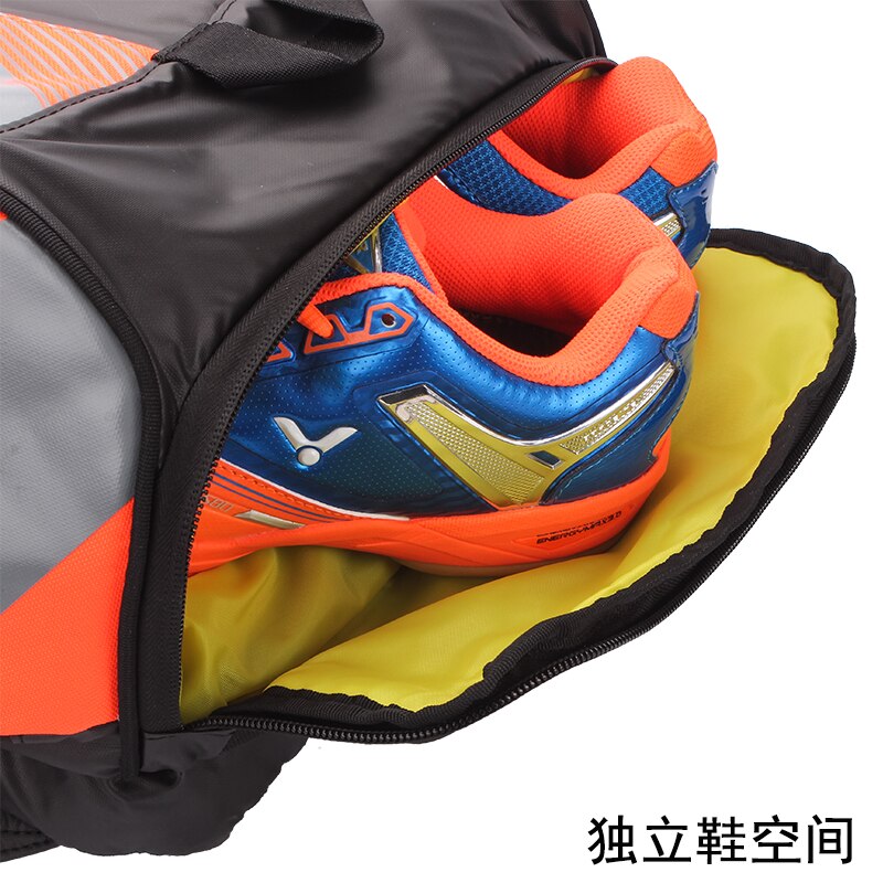 2018New Original Victor bádminton bolsa mochila deporte al aire libre de viaje bolsas de deportes de raqueta bolsa de gimnasio BR7009FC para 1-3 raquetas de zapatos