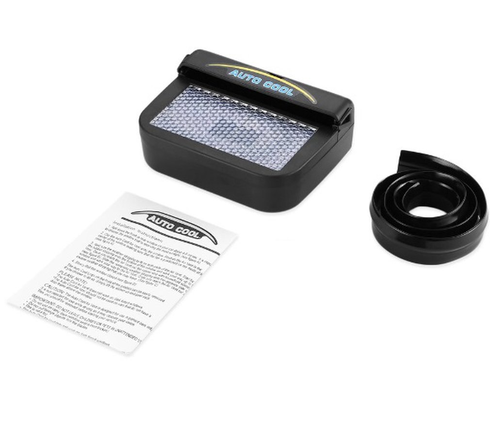 Solar Power Car Auto Air Vent Cool Fan Cooler Ventilation System Radiator Fan Exhaust Heat Fan Automobile Fan with Rubber
