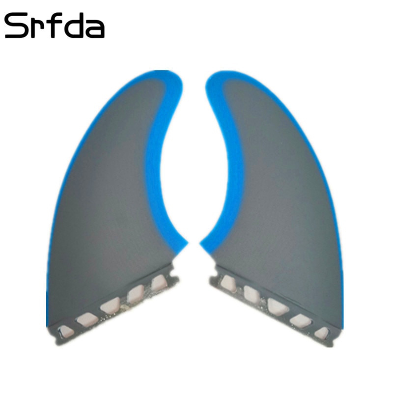 Srfda , aletas de fibra de vidrio GFK 2 unids/set XXL, aletas de surf de tamaño doble para caja futura, aleta de surf