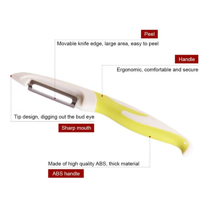1Pc Schäler Karotte Kartoffel Obst Zerkleinern Reibe Gemüse Schneidemaschine Schäler Schrift KnifeSteel Schäler Rasierer Scharf Cutter Küche Spielereien