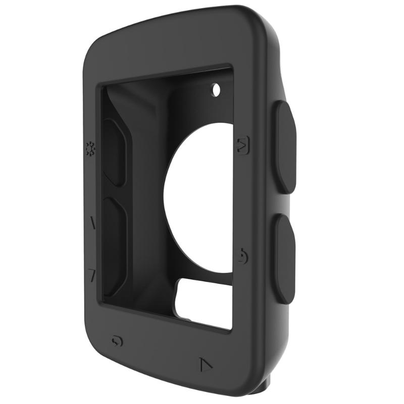 Protector suave para ordenador de bicicleta, funda de goma de silicona para Garmin Edge 520, accesorios para bicicleta: Negro
