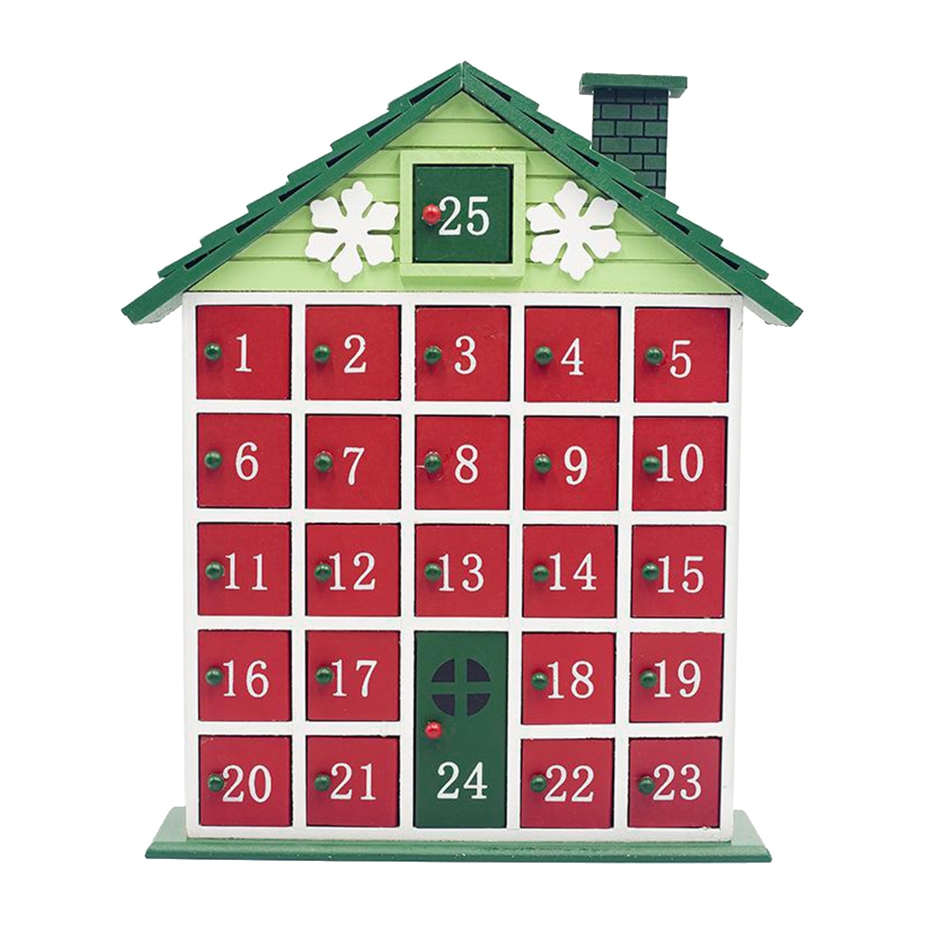 Wooden DIY Christmas Advent Calendar Birthday Adve Vicedeal
