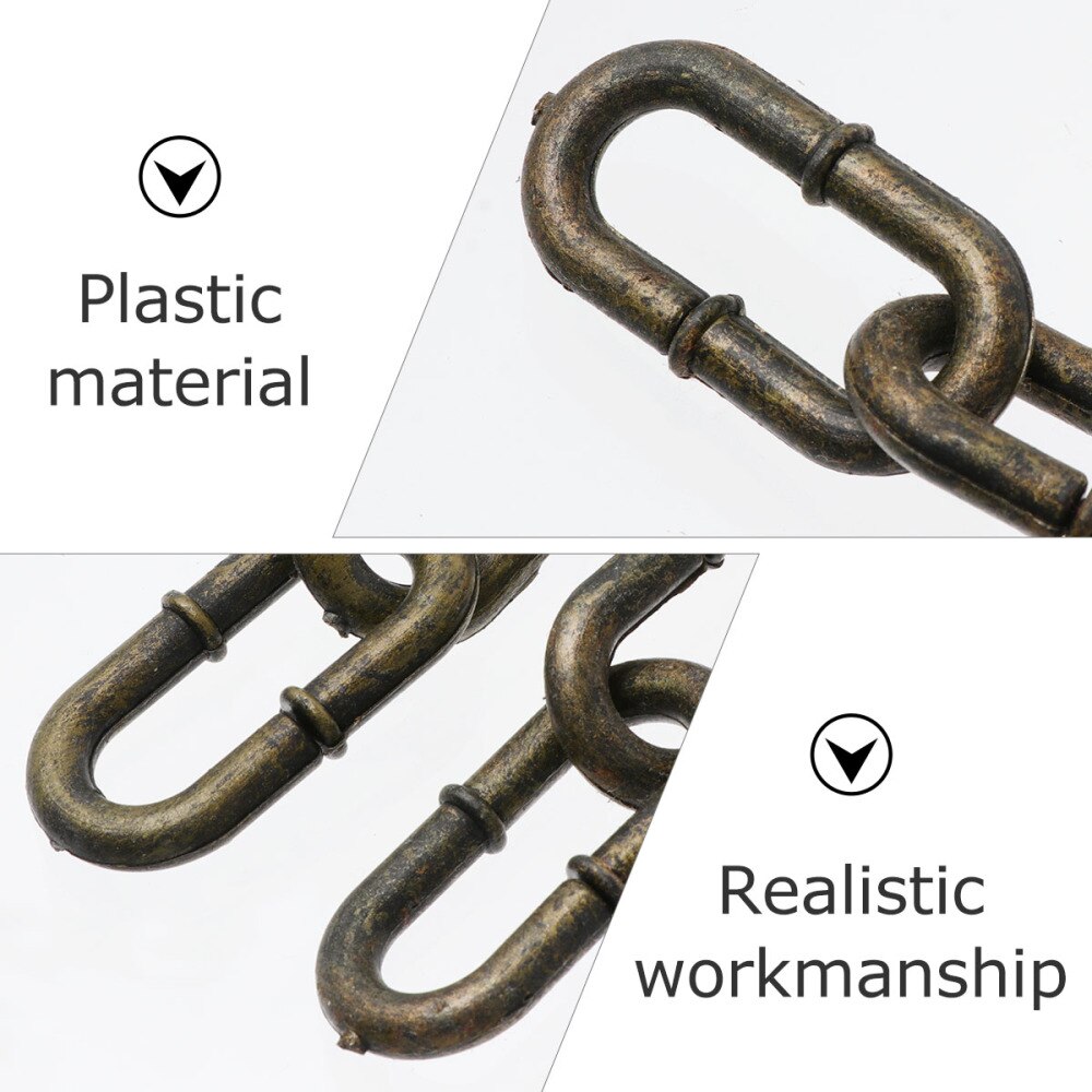 1pc Halloween Costume Fetter Chain Prop Lifelike Halloween Prisoner Costume Prop Simulated Chain Chain Prop for Party Photo