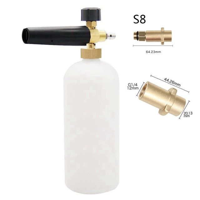 SPTA haute pression neige mousse Lance pour Karcher lave-auto pistolet de pulvérisation neige mousse canon voiture nettoyage pistolet: Snow Foam Gun S8