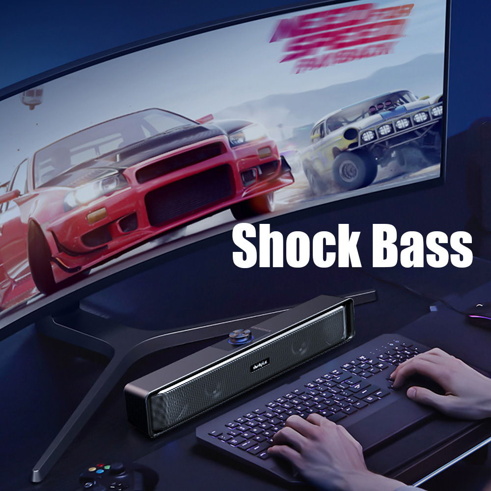 Lenovo  ts32 usb powered speakers,  bt5.0/ audio cable speakers, 360 ° stereo deep bass speakers, wired home speakers for pc laptop