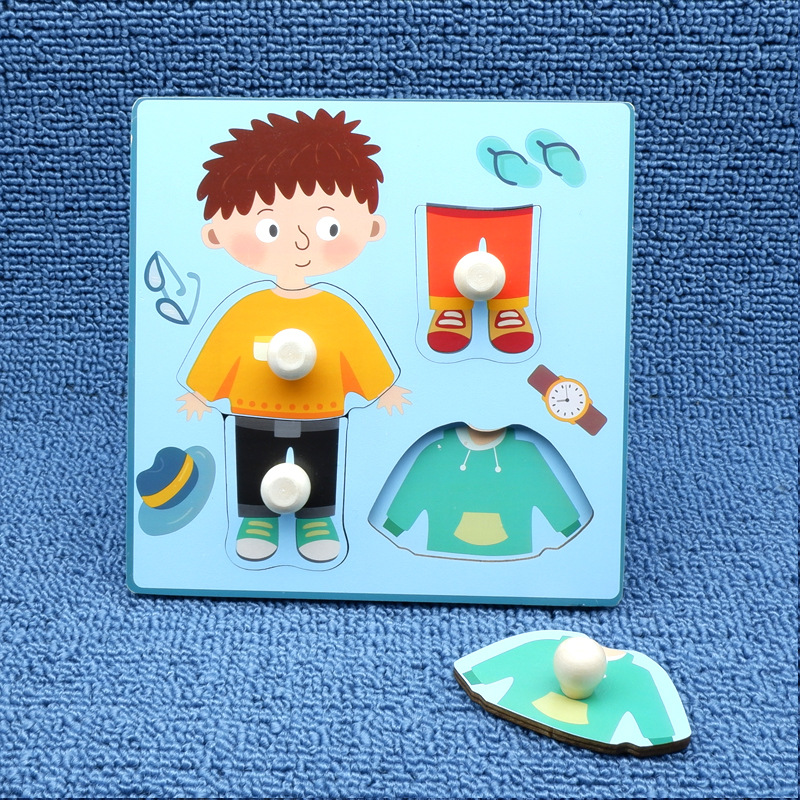 1 szt. Ręka dziecięca Scratch Board Puzzle 3D drewniane zabawki dla dzieci dziecko Montessori wczesna edukacja owoce Puzzle poznawcze zabawka: FIOLETOWY