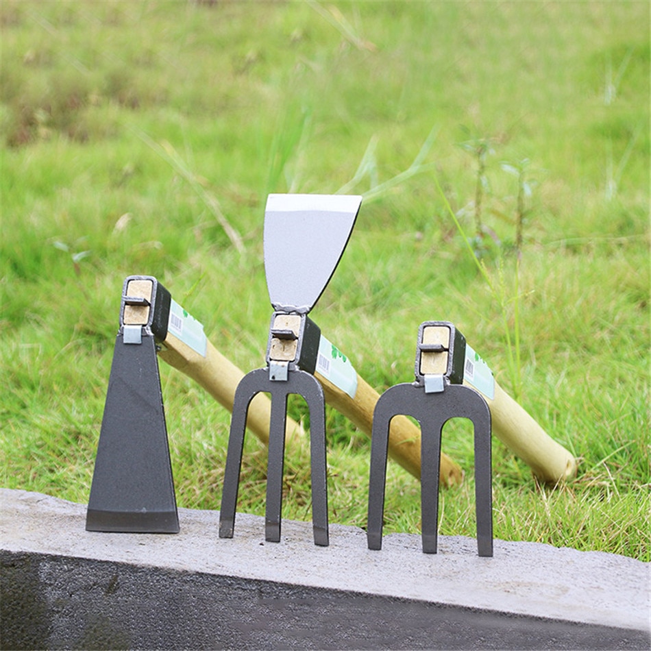 1pc stainless steel / wood long handle short handle weeding hoe long handle short handle gardening tool weeding scarification