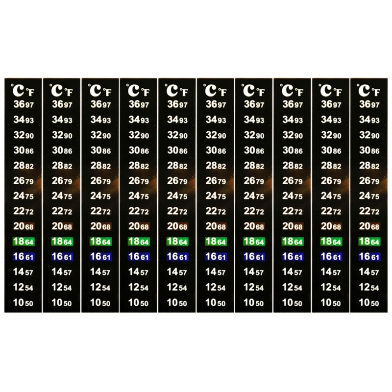 Autocollant Vertical pour thermomètre Betta E8BD, pour brassage, grandes polices pour lecture rapide, 1 ou 10 paquets: 2