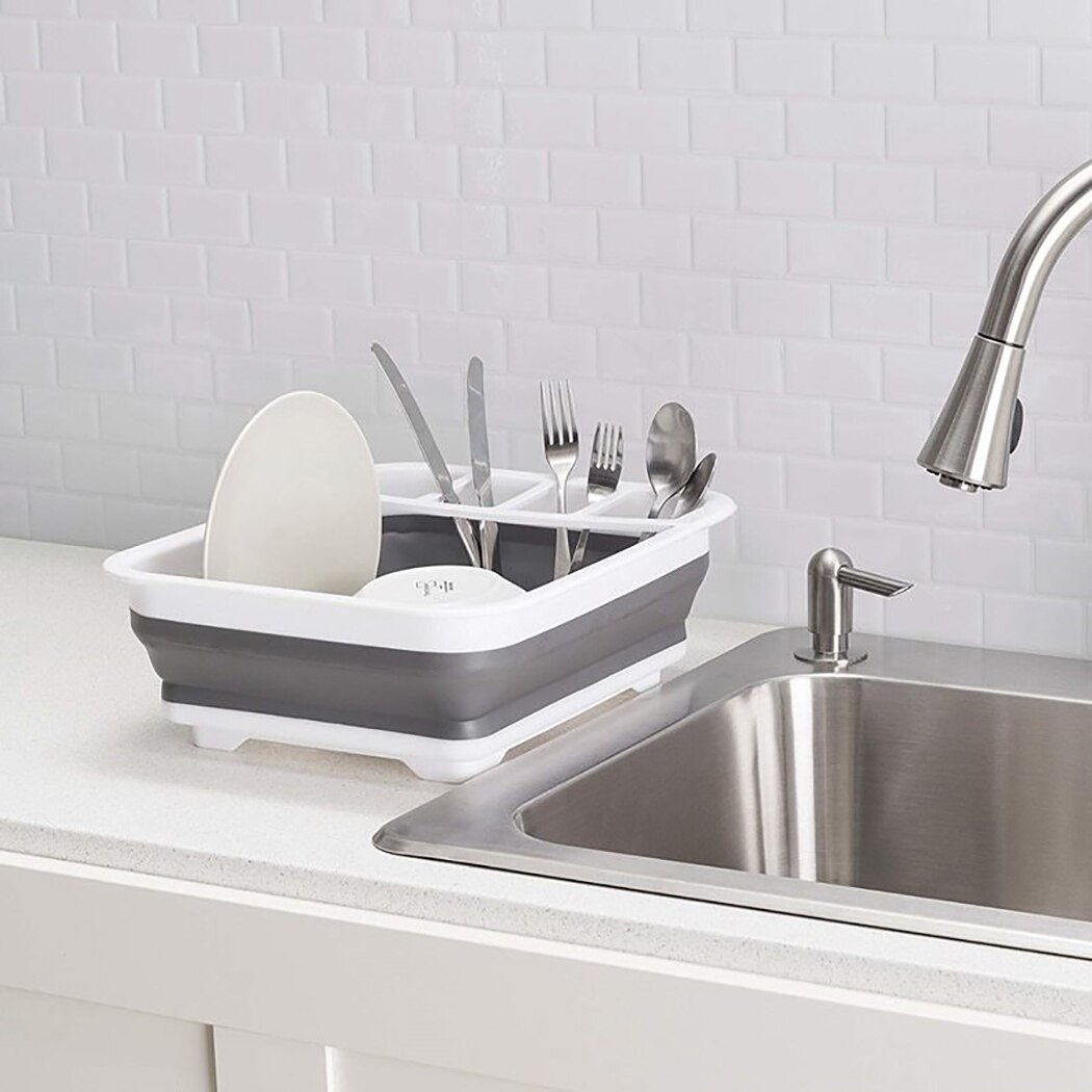 Égouttoir à vaisselle pliable, support de séchage, support de vaisselle, évier de rangement, outils de cuisine